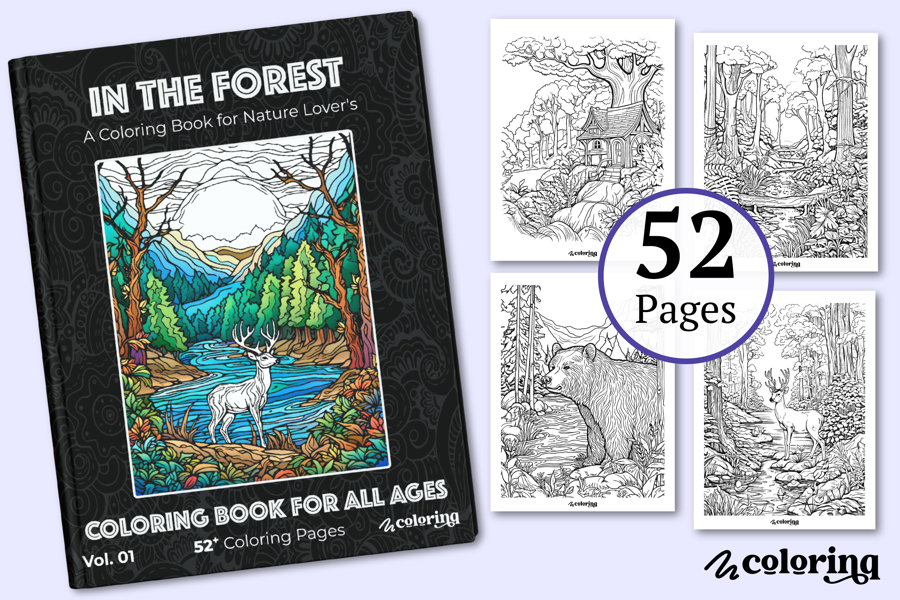 In the Forest Coloring Book